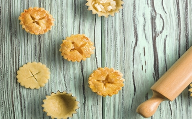 Minipyes de manzana